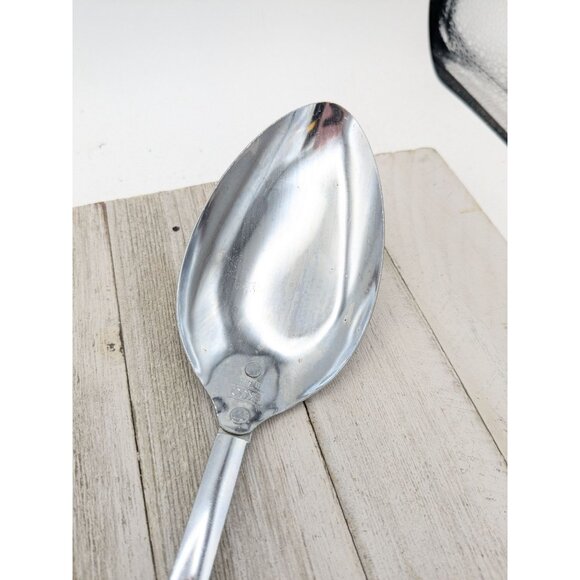 Vintage Ekco Solid Serving Spoon Almond Handle 12" - Picture 2 of 8